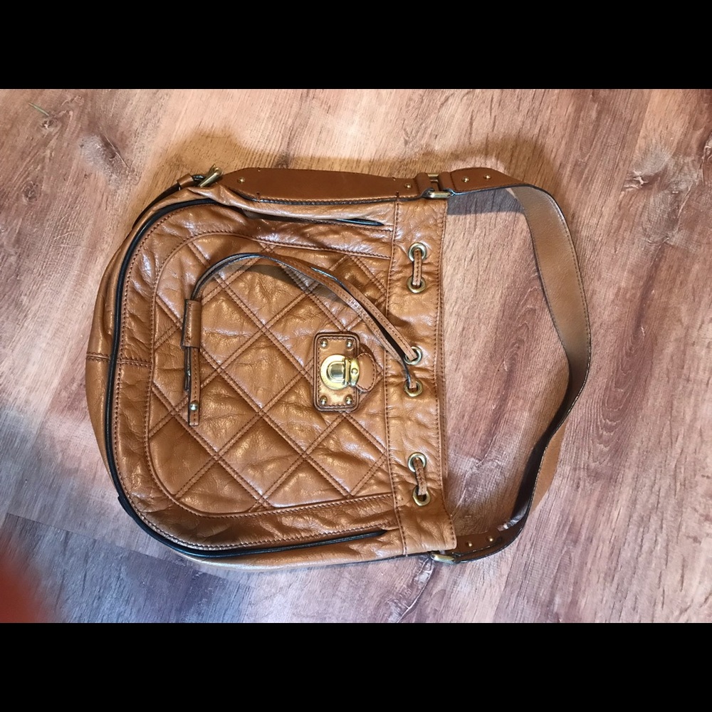 Marc jacobs quilted hobo bag - tan